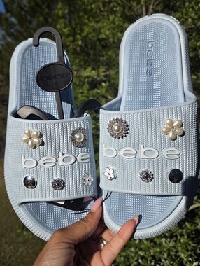 bebe Powder Blue Decorative Slides